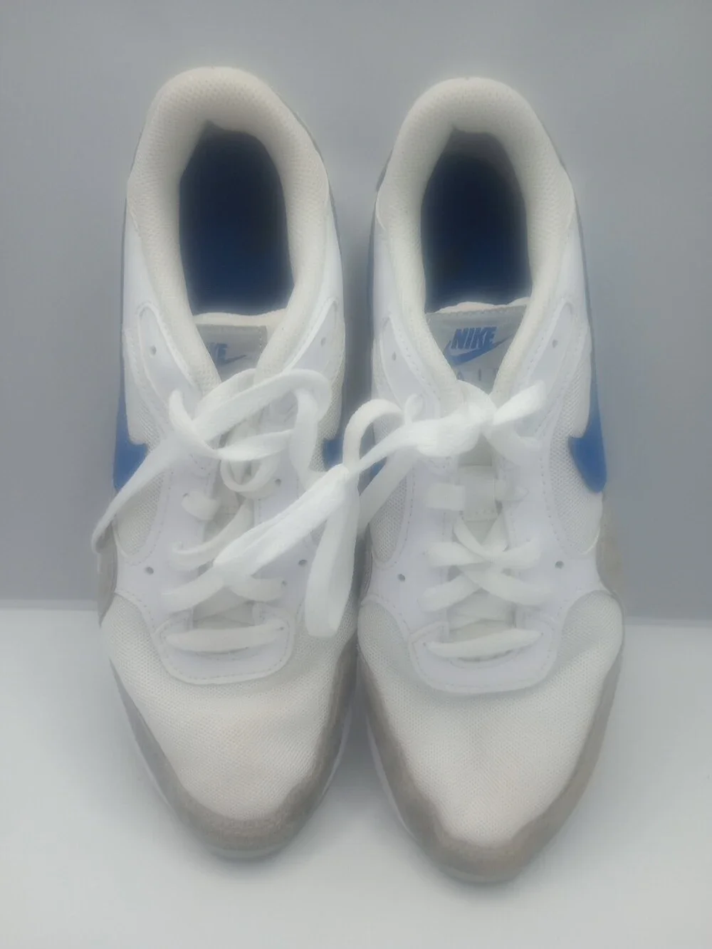 Nike Air Max SC CW4555-101 White /Game Royal-Wolf Grey Blue Men's Shoes Size 8.5
